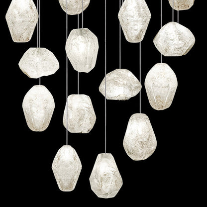 Fine Art Natural Inspirations 24" Clear Quartz Round Pendant