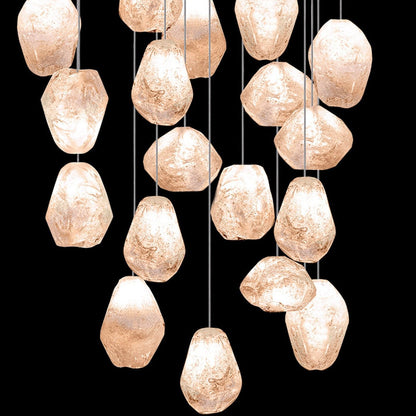 Fine Art Natural Inspirations 24" Natural Quartz Round Pendant