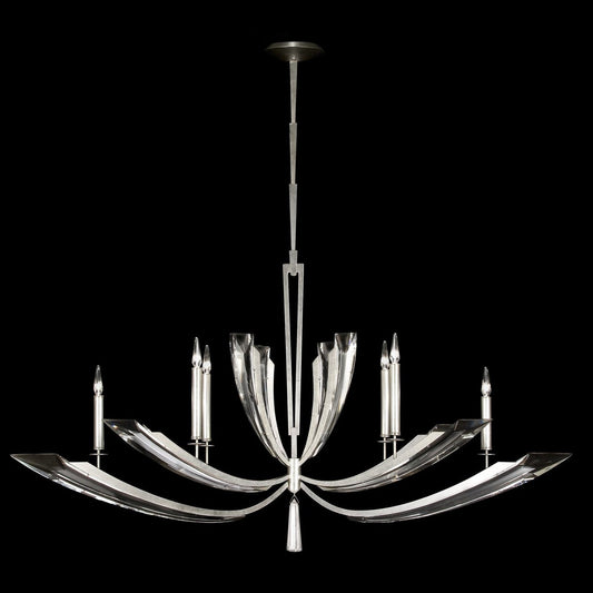 Fine Art Vol De Cristal 46" Oblong Chandelier