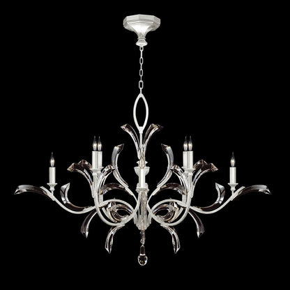 Fine Art Lamps Beveled Arcs 57 Inch 8 Light Chandelier Cp446756