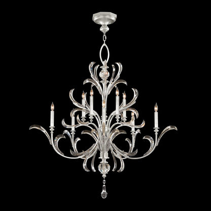 Fine Art Lamps Beveled Arcs 56 Inch 10 Light Chandelier Cp446759