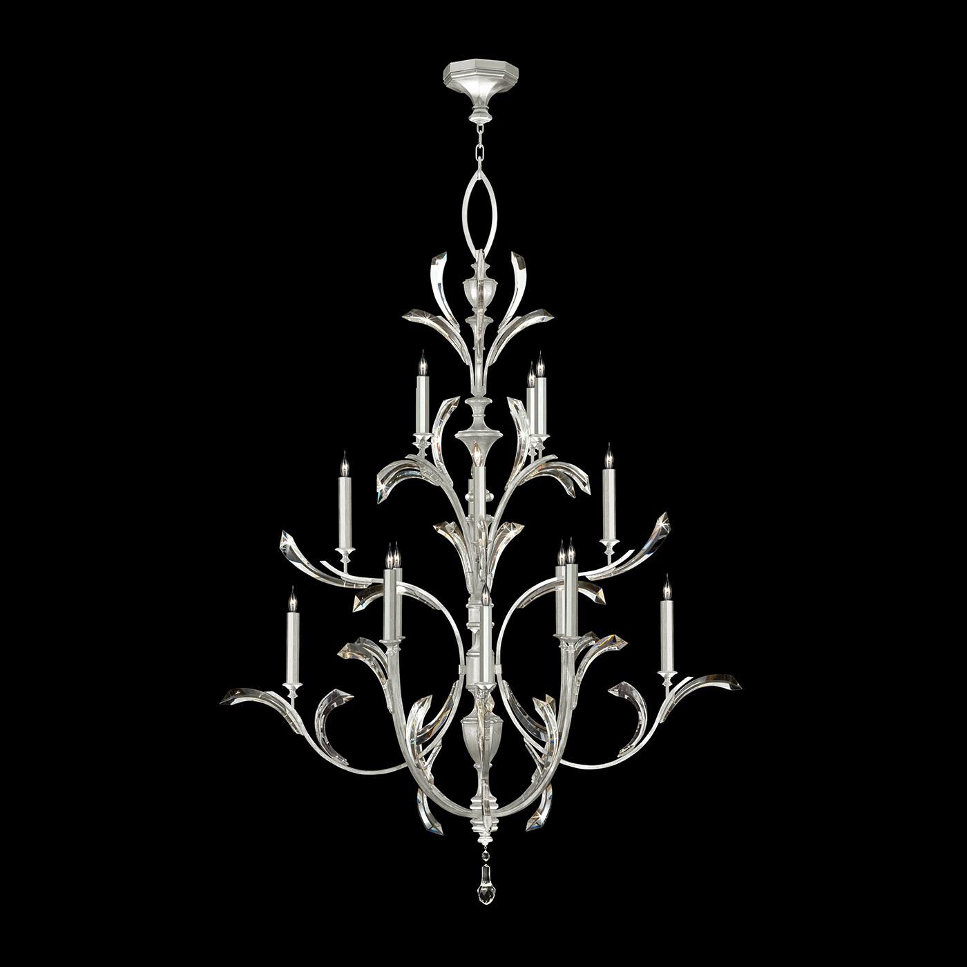 Fine Art Lamps Beveled Arcs 56 Inch 16 Light Chandelier Cp446763