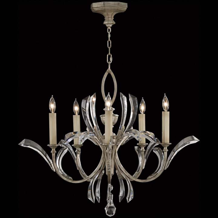 Fine Art Lamps Beveled Arcs 36 Inch 5 Light Chandelier Cp96886