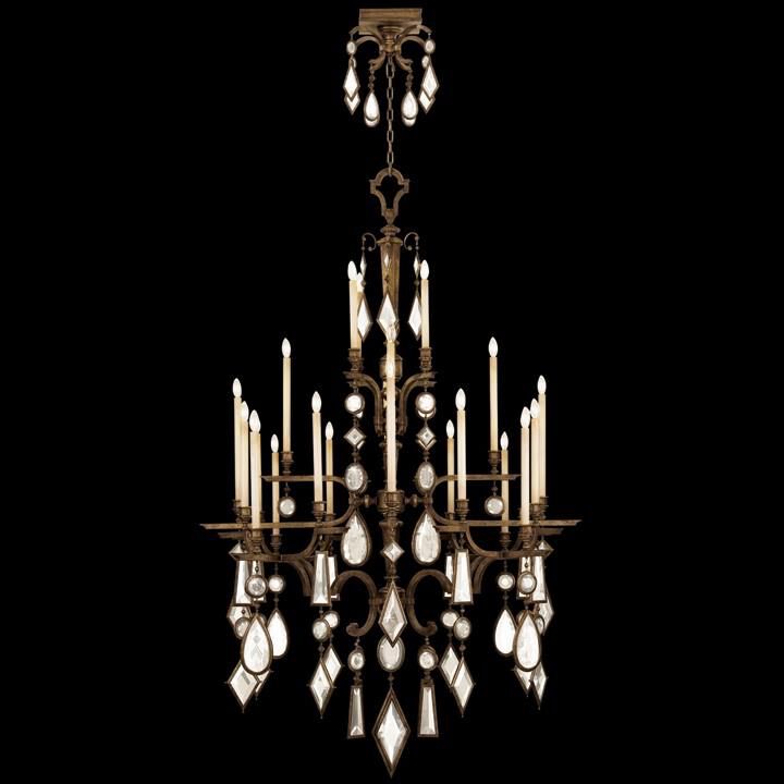 Fine Art Lamps Encased Gems 53 Inch 24 Light Chandelier Cp266521