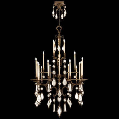 Fine Art Lamps Encased Gems 53 Inch 24 Light Chandelier Cp266521