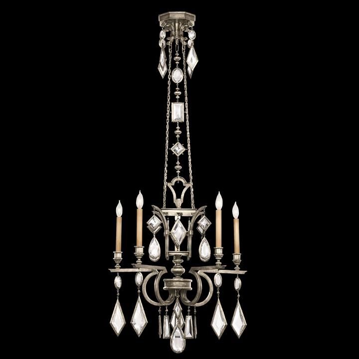 Fine Art Lamps Encased Gems 27 Inch 5 Light Chandelier Cp97190