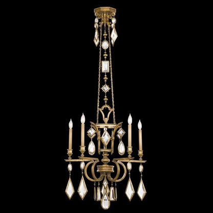 Fine Art Lamps Encased Gems 27 Inch 5 Light Chandelier Cp97190