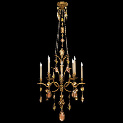 Fine Art Lamps Encased Gems 31 Inch 8 Light Chandelier Cp98352