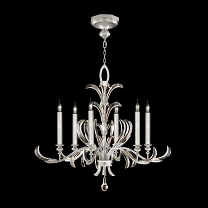 Fine Art Lamps Beveled Arcs 37 Inch 6 Light Chandelier Cp446750