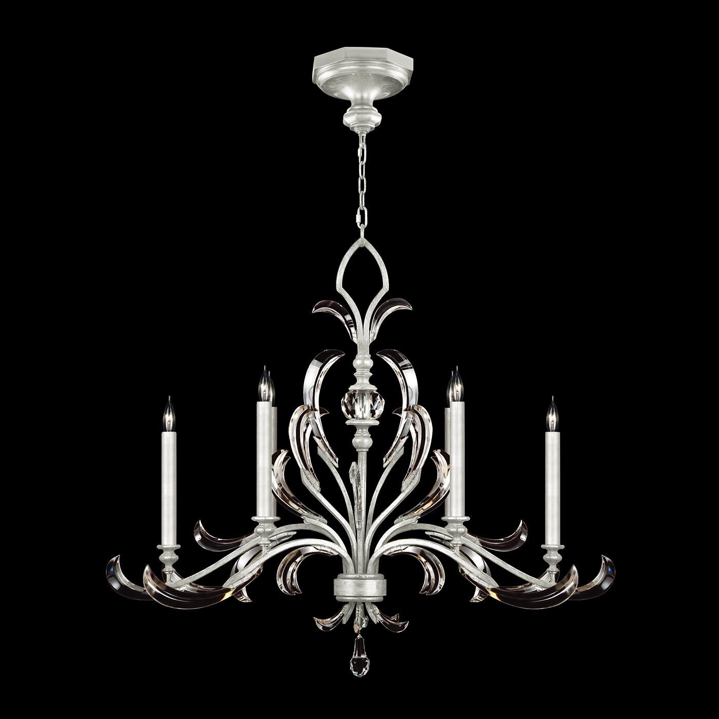 Fine Art Lamps Beveled Arcs 44 Inch 6 Light Chandelier Cp446755