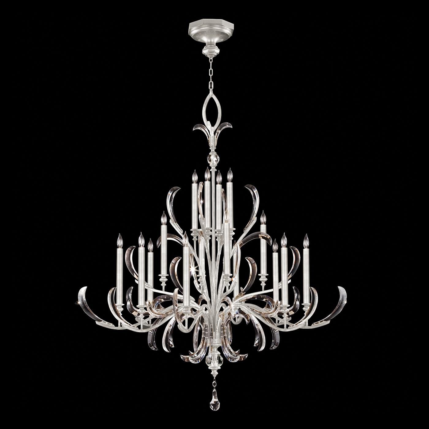 Fine Art Lamps Beveled Arcs 58 Inch 16 Light Chandelier Cp446761