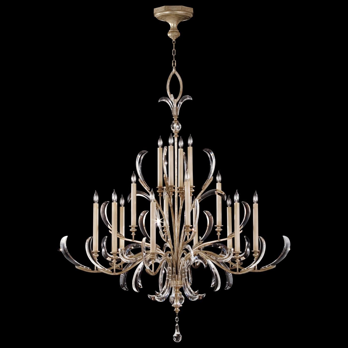 Fine Art Lamps Beveled Arcs 58 Inch 16 Light Chandelier Cp99259