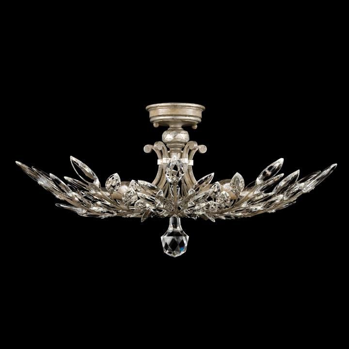 Fine Art Lamps Crystal Laurel 28 Inch 5 Light Semi Flush Mount Cp99757