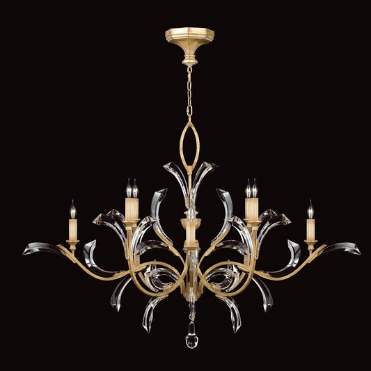 Fine Art Lamps Beveled Arcs 57 Inch 8 Light Chandelier Cp100301