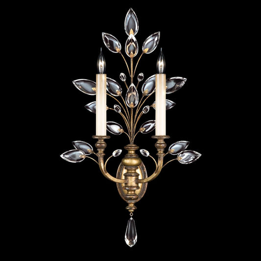 Fine Art Lamps Crystal Laurel 28 Inch Wall Sconce Cp100888