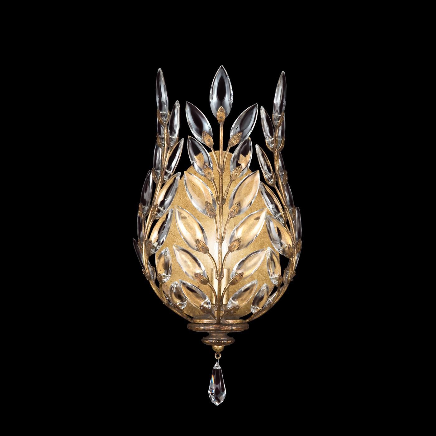 Fine Art Lamps Crystal Laurel 17 Inch Wall Sconce Cp100911