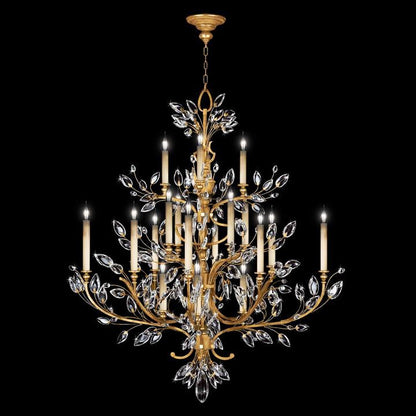 Fine Art Lamps Crystal Laurel 57 Inch 20 Light Chandelier Cp100950