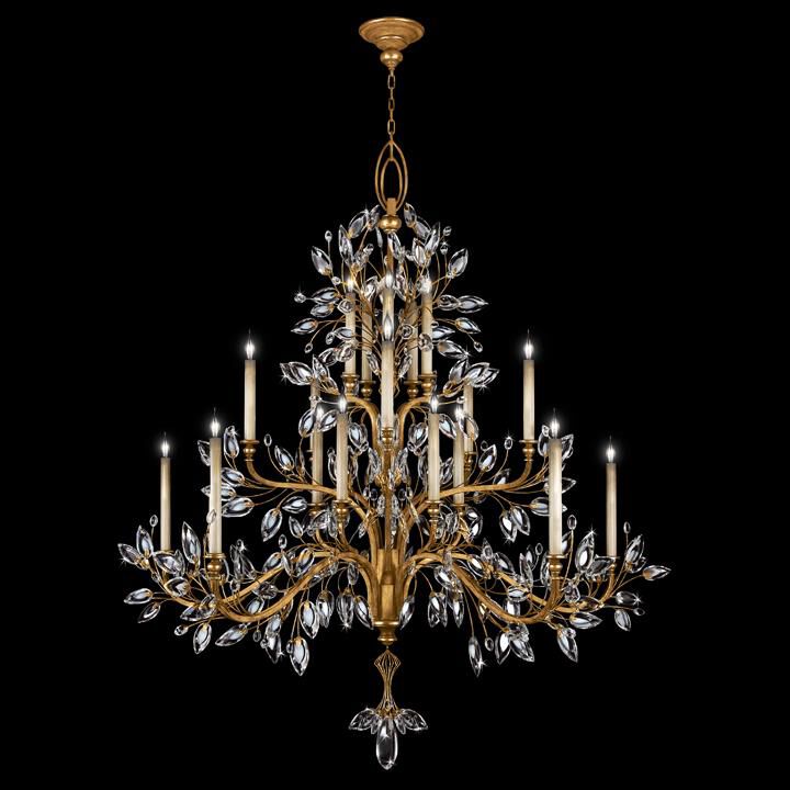 Fine Art Lamps Crystal Laurel 75 Inch 20 Light Chandelier Cp100951