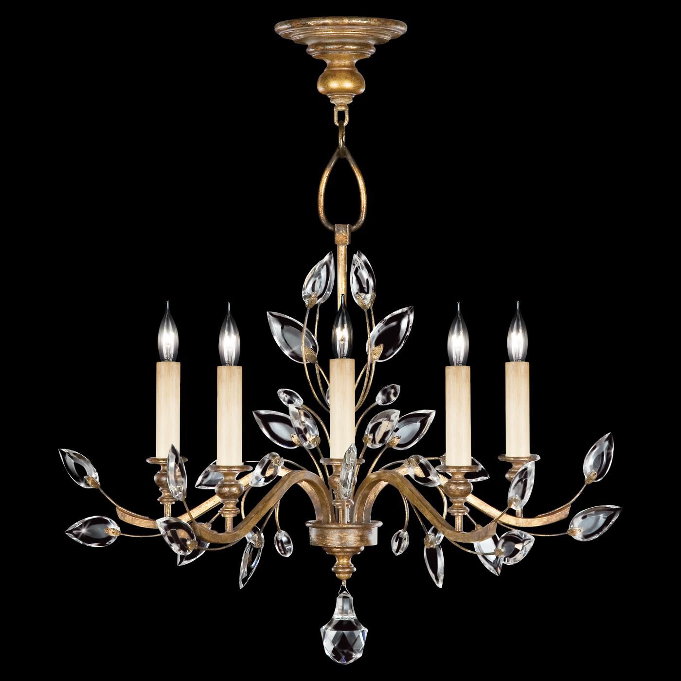 Fine Art Lamps Crystal Laurel 32 Inch 5 Light Chandelier Cp100999