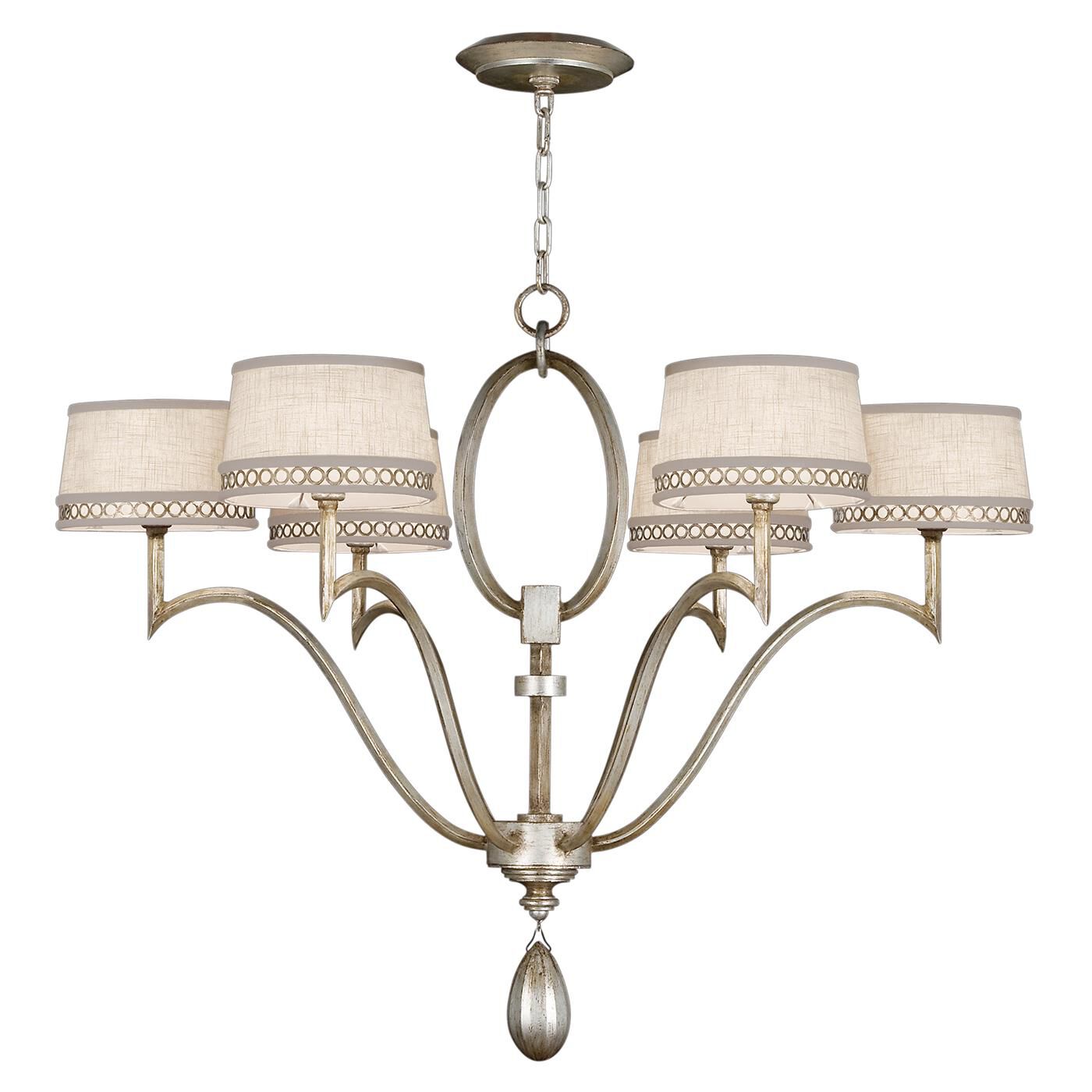 Fine Art Lamps Allegretto 39 Inch 6 Light Chandelier Cp101690