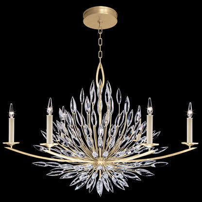 Fine Art Lamps Lily Buds 48 Inch 6 Light Chandelier Cp110315