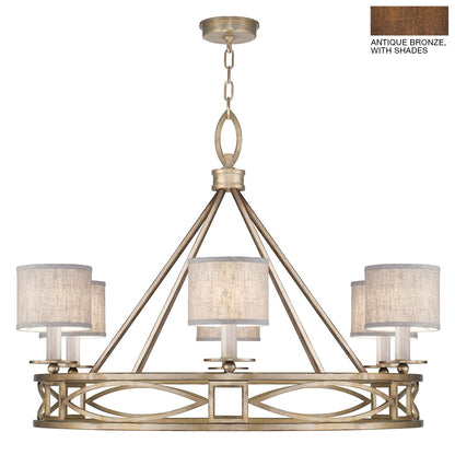 Fine Art Lamps Cienfuegos 39 Inch 6 Light Chandelier Cp110607