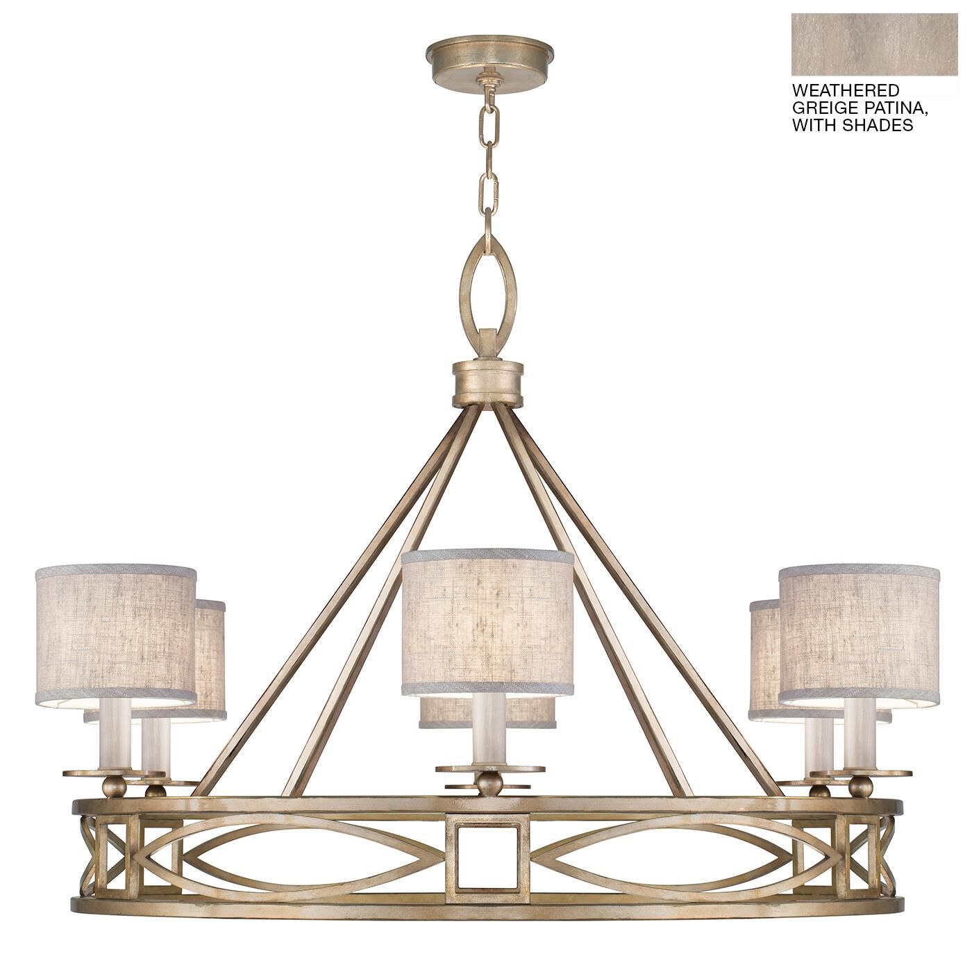 Fine Art Lamps Cienfuegos 39 Inch 6 Light Chandelier Cp110609