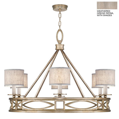 Fine Art Lamps Cienfuegos 39 Inch 6 Light Chandelier Cp110609