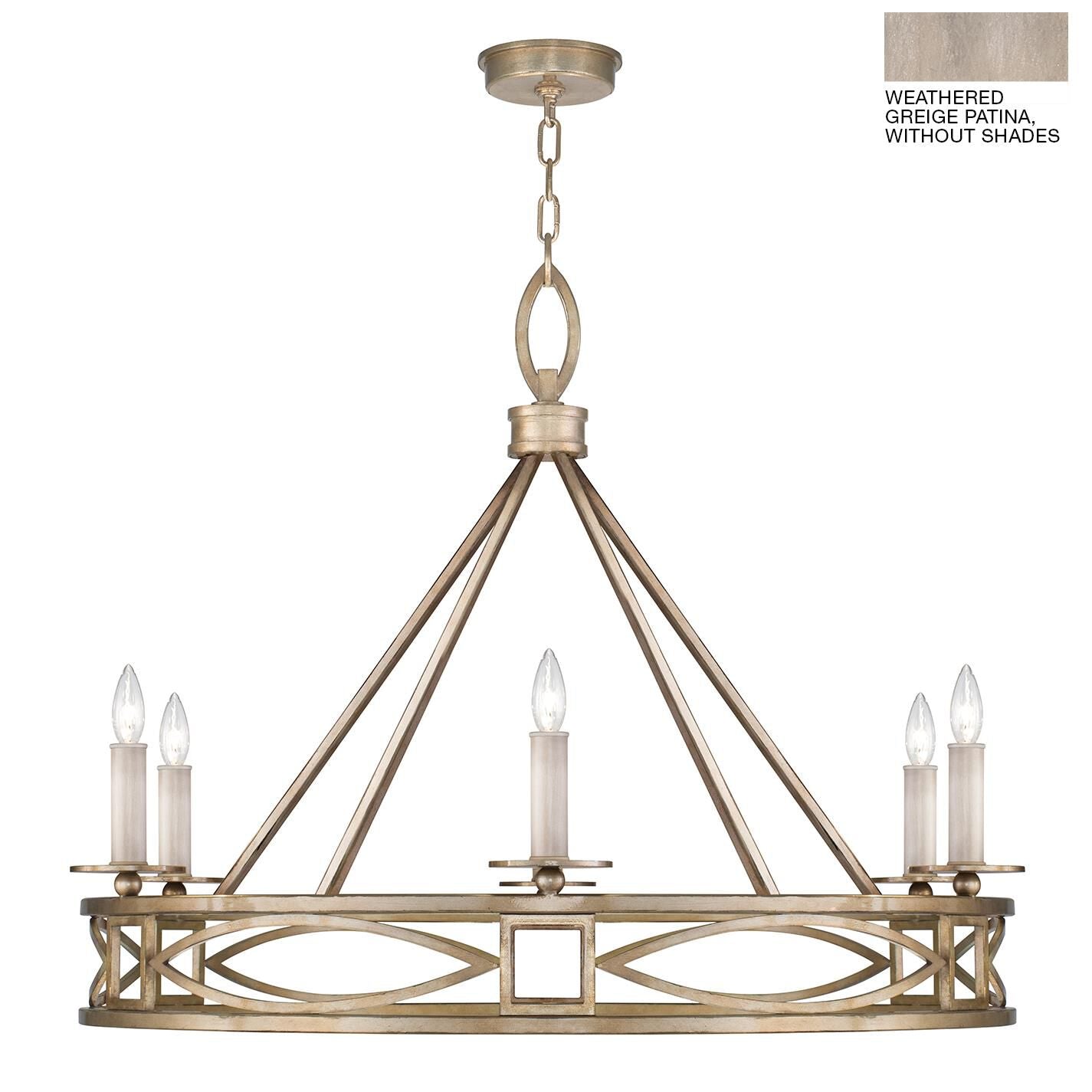 Fine Art Lamps Cienfuegos 37 Inch 6 Light Chandelier Cp110608