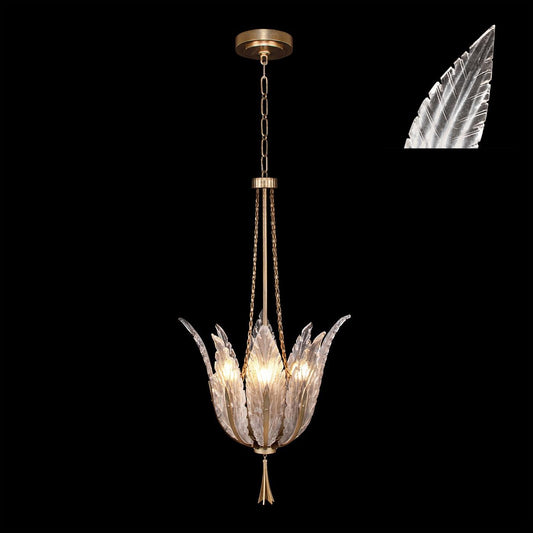 Fine Art Lamps Plume 17 Inch Large Pendant Cp446784