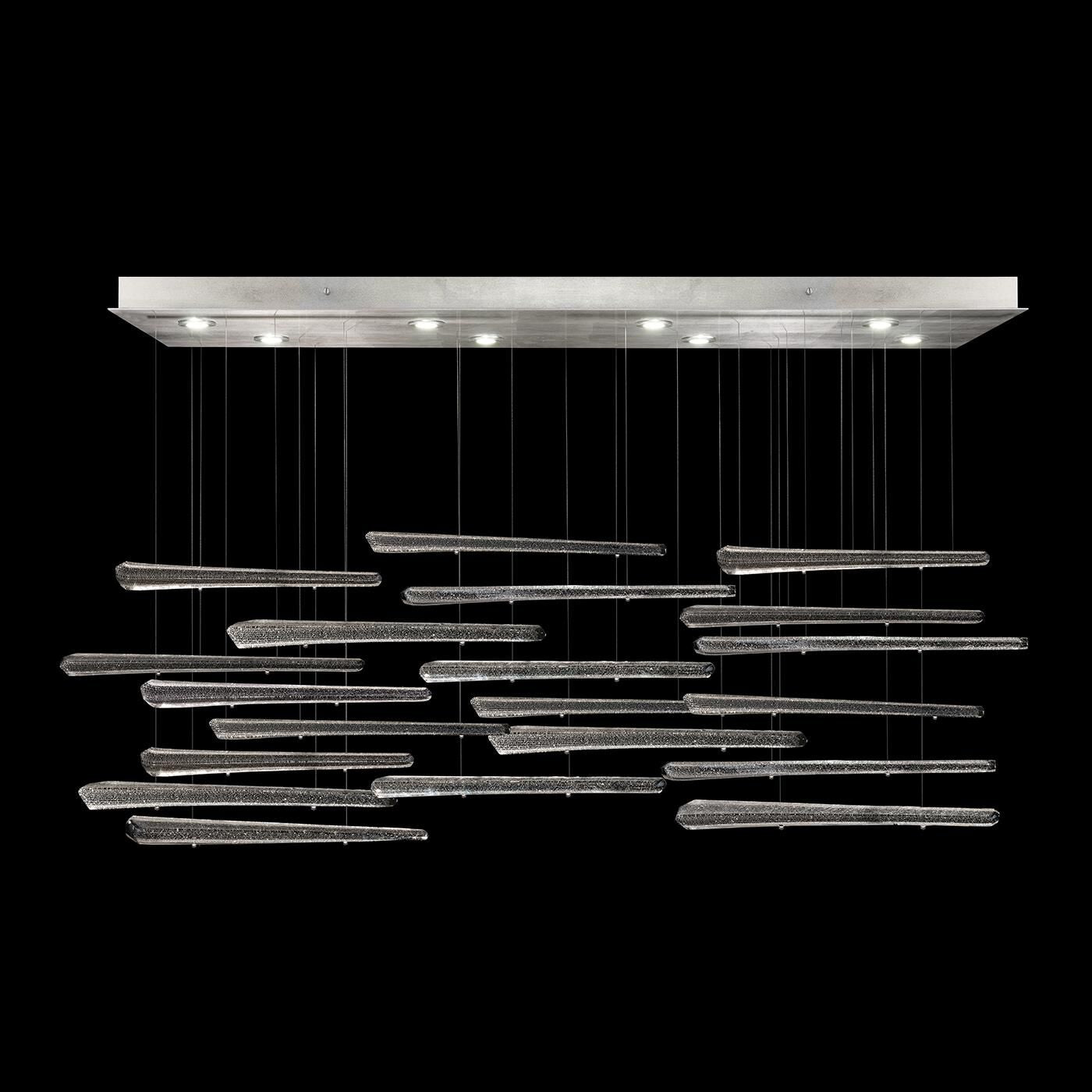 Fine Art Lamps Elevate 62 Inch 8 Light Led Linear Suspension Light Cp446869