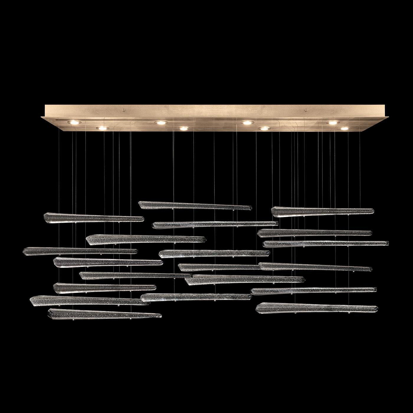 Fine Art Lamps Elevate 62 Inch 8 Light Led Linear Suspension Light Cp446877