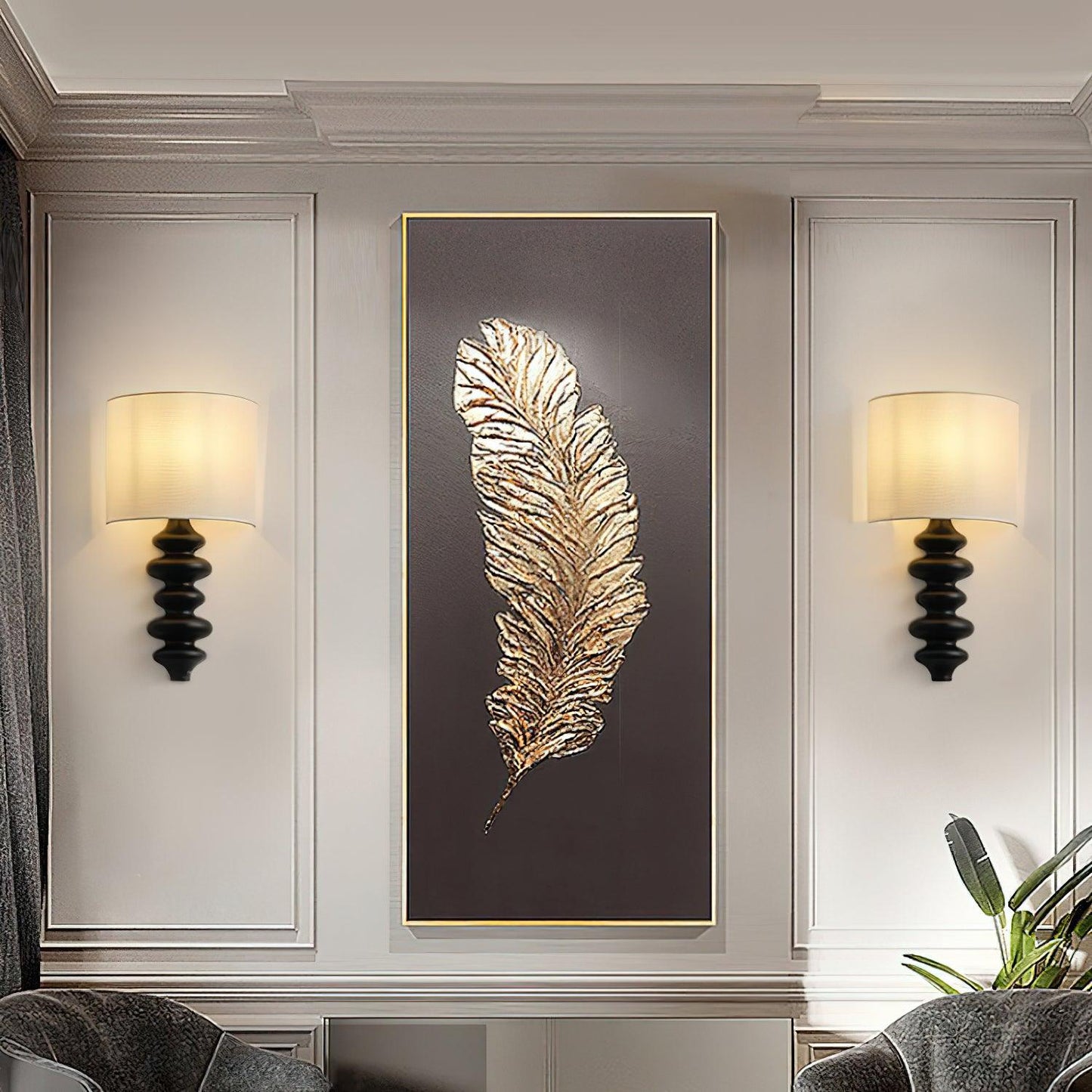 Fishbone Plug-in Wall-mounted lamp Sconce