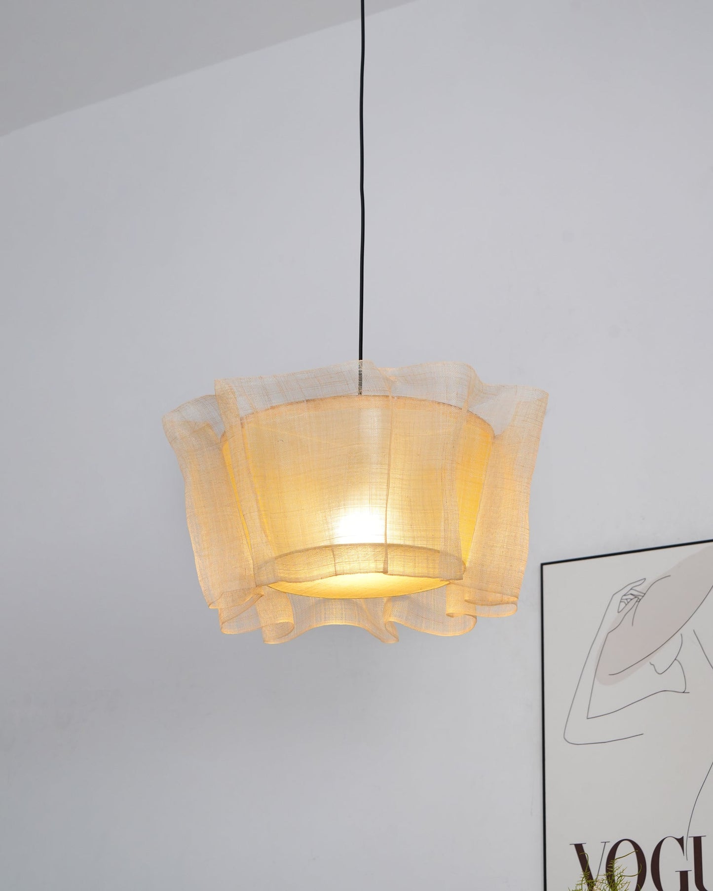 Flaxen Weave Ceiling light fitting Pendant Lamp