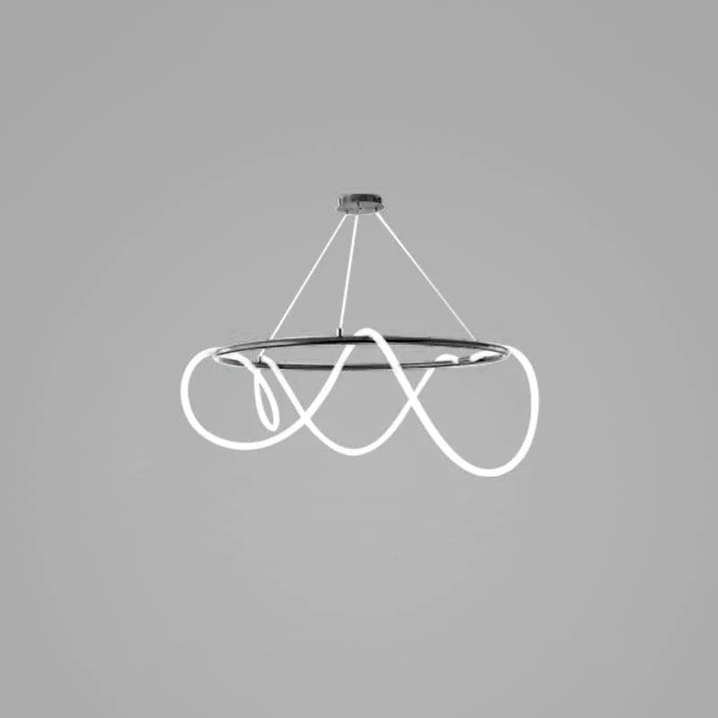 Flexible Linear Curve Electrolier Chandelier