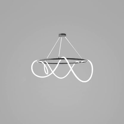 Flexible Linear Curve Electrolier Chandelier