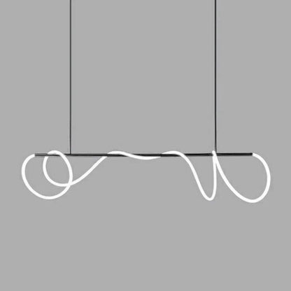 Flexible Linear Curve Electrolier Chandelier