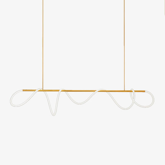 Flexible Linear Curve Electrolier Chandelier