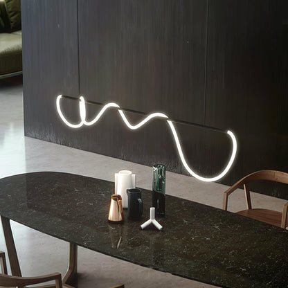 Flexible Linear Curve Electrolier Chandelier