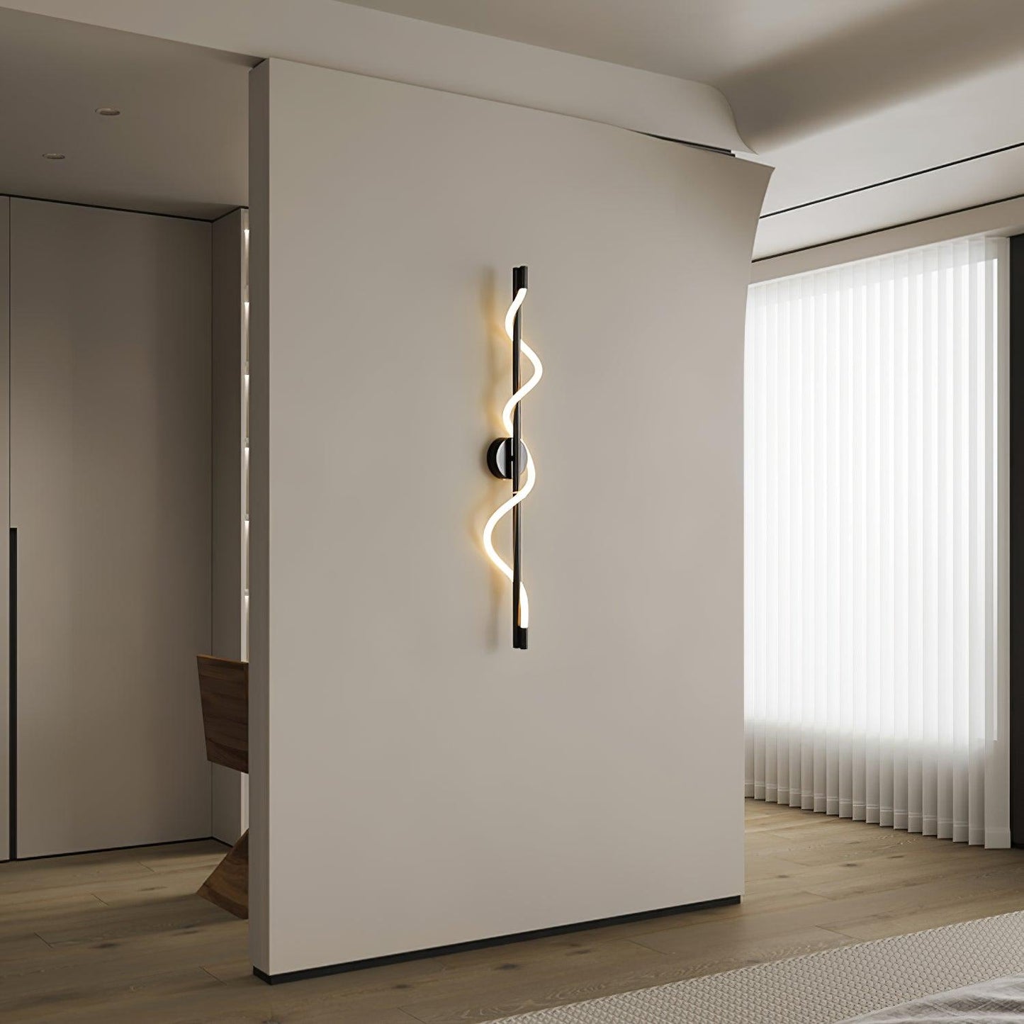 Flexible Linear Curve Sconce Wall Lamp