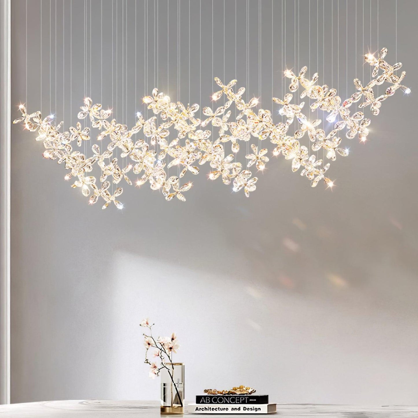 Floating Butterfly Electrolier Chandelier