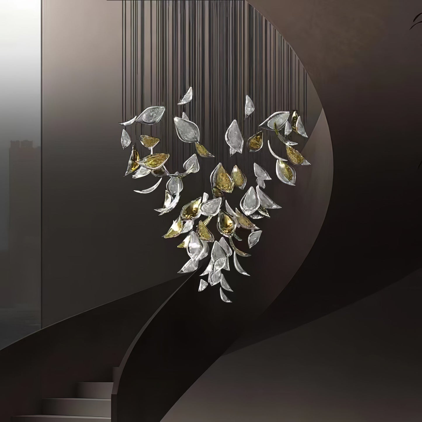 Floating Leaves Ceiling fixture Chandelier