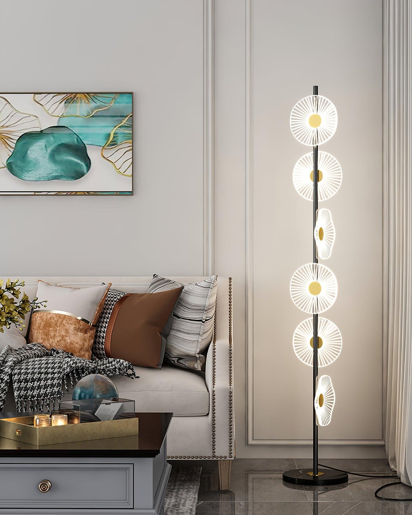 Floating Raindrop Accent Lamp Floor Lamp