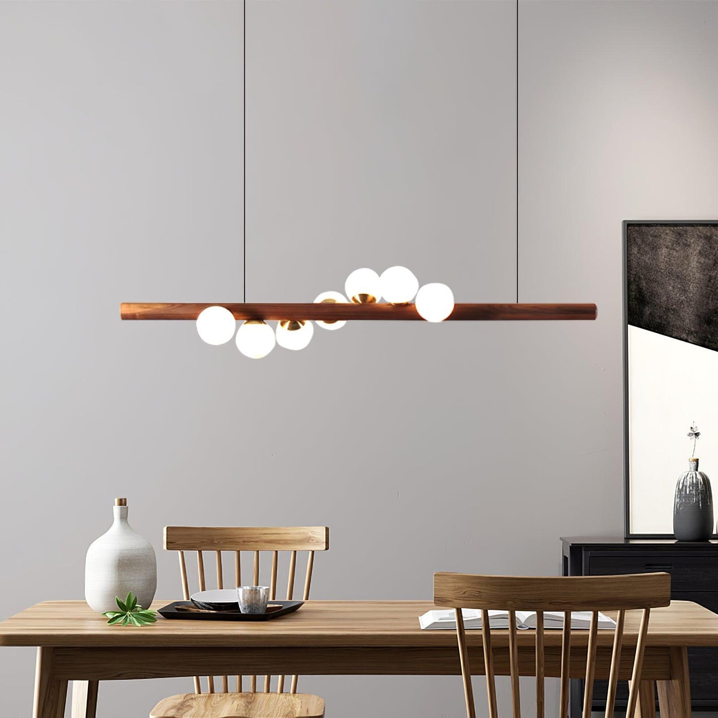 Scandinavian Wooden Hanging light Pendant Lamp