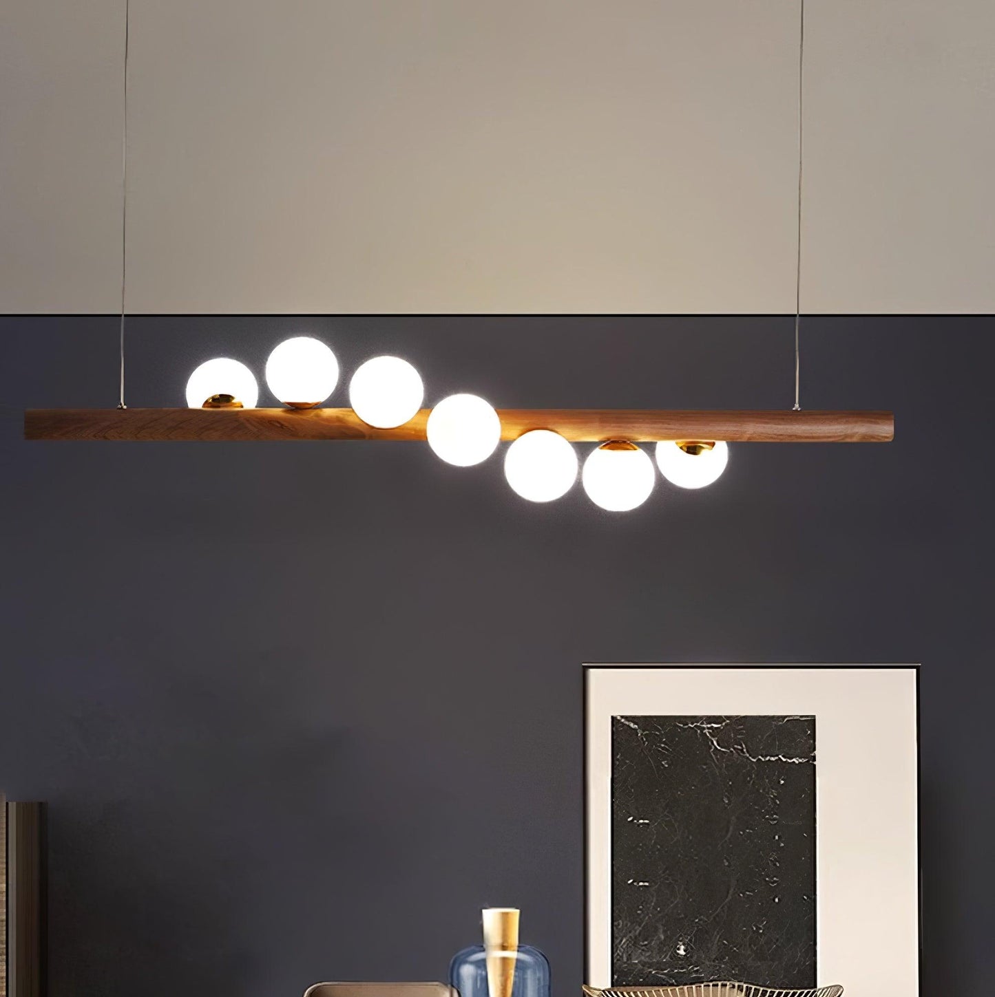 Scandinavian Wooden Hanging light Pendant Lamp