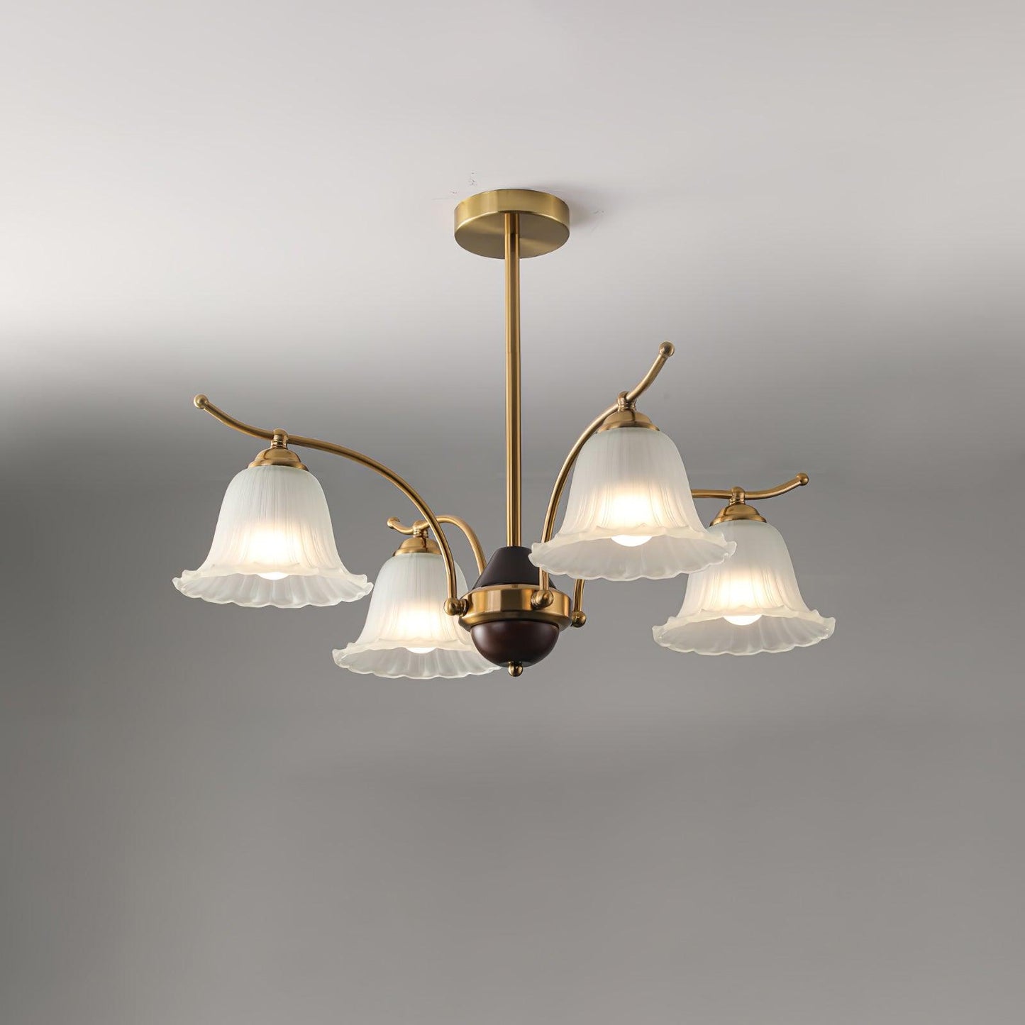 Flora Brass Electrolier Chandelier