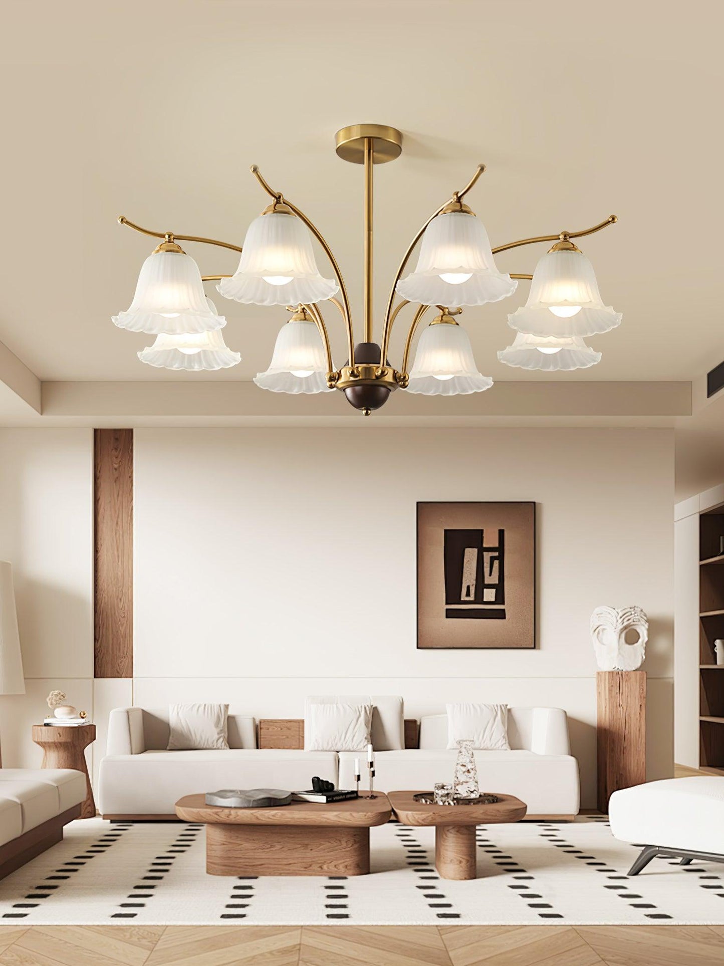 Flora Brass Electrolier Chandelier