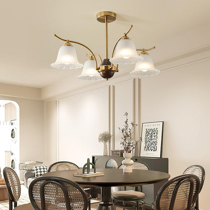 Flora Brass Electrolier Chandelier