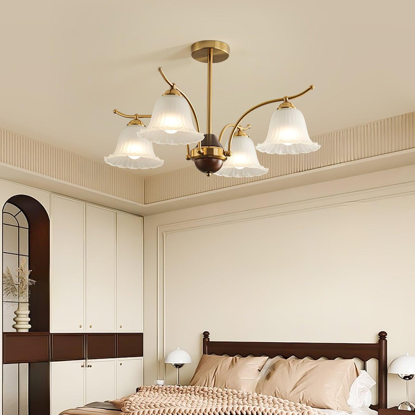 Flora Brass Electrolier Chandelier