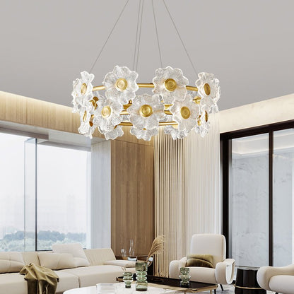 Flora Glass Candelabrum Chandelier